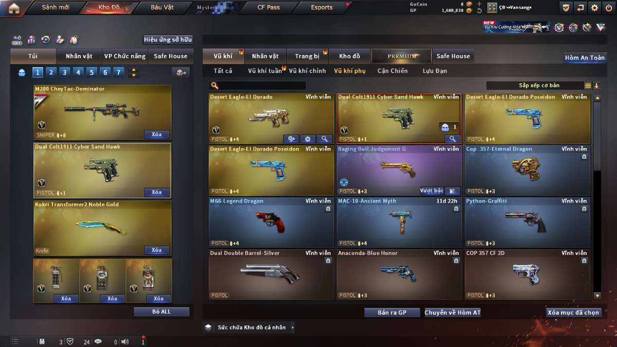 shop acc cf uy tin gia re